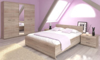 Link - jednolůžko 90 + ROŠT - sonoma