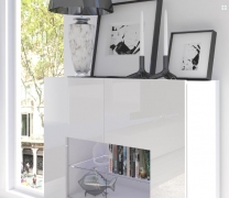 Calabrini - Tv stolek 150 - bílá lesk