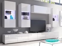 Calabrini - Tv stolek 100 - bílá lesk