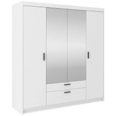 Šatní skříň ELENA 4D + zrcadlo | 176,3 cm | bílá