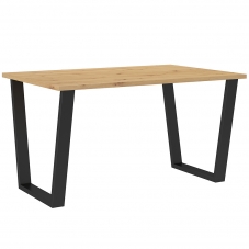 Jídelní stůl industriální Cezar - 138x90/75 cm - artisan