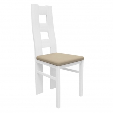 Jídelní židle TADEUSZ | masiv | VÝBĚR TKANIN | bílá
