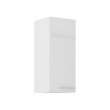 LARA wh | horní skříňka 30G-72 1F s policemi | 30 cm | UNI dvířka | bílá lesk