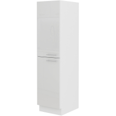 LARA wh | vysoká skříňka 30DK-162 CARGO 2F potravinová | 30 cm | UNI dvířka | bílá lesk