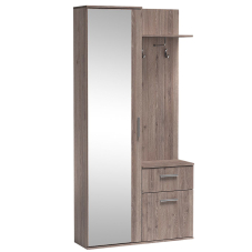 Předsíňová stěna LUX | 97 cm | se zrcadlem | UNI provedení | trufla