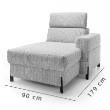 ULISES | díl OBKR | delší otoman s úložným prostorem | VÝBĚR TKANIN