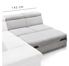 ULISES | díl sedačky 2F | 142 cm | dvojsed s rozkladem | VÝBĚR TKANIN a NOŽIČEK