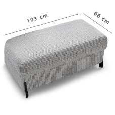 ULISES | díl sedačky HO | 66 cm | prodlužovací díl na zakončení | VÝBĚR TKANIN a NOŽIČEK