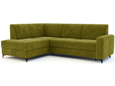 Sedací souprava SCANDI | 172x236 | levá | rozkládací + úložný prostor | zelená | POSLEDNÍ KUS