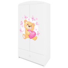 Babydreams | šatní skříň | bílá | medvídek s motýlky