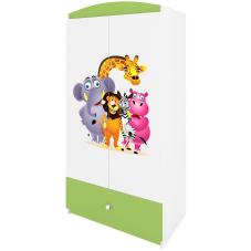Babydreams | šatní skříň | zelená/bílá | zoo