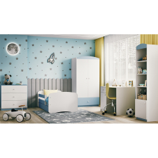 Dětský pokoj Babydreams | sestava A | modrá/bílá | 5 dílů