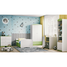 Dětský pokoj Babydreams | sestava A | zelená/bílá | 5 dílů