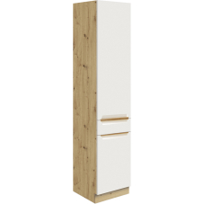 GLAMOUR b | vysoká skříňka GLA-19D potravinová | 40 cm | bílá mat