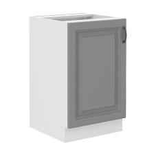 STILO bs | dolní skříňka 50ZL 1F na dřez | 50 cm | bílá/šedá | UNI dvířka