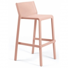 Barová židle Trill | VHODNÁ I NA VEN | zátěž do 150 kg | KVALITNÍ | rosa bouquet růžová