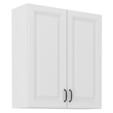 STILO bb | horní skříňka 80G-90 2F se 3 policemi | 80 cm | bílá/bílá mat