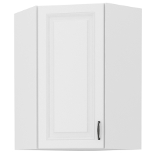 STILO bb | horní skříňka 60x60 GN-90 1F rohová se 3 policemi | 60x60 cm | bílá mat | UNI dvířka