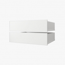 Zásuvky do skříní širokých 100 cm | sada 2 ks | bílá | pro vybrané posuvné skříně