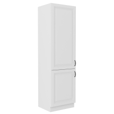 STILO bb | vysoká skříňka 60DK-210 2F potravinová | 60 cm | bílá mat | UNI dvířka