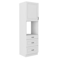 STILO bb | vysoká skříňka 60DPS-210 1F na vestavnou troubu | 60 cm | bílá mat | UNI dvířka