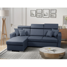 Sedací souprava SLIM Lux | 215x164 | rozkládací + úložný prostor | tmavě modrá | LEVÁ i PRAVÁ