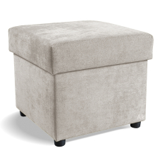 Taburet Zaza | 45x45x42 | crown 16 silver šedá