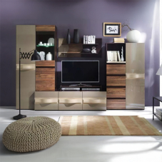 Obývací stěna OBSESSION | 300 cm | sestava A + LED | POSLEDNÍ KUSY