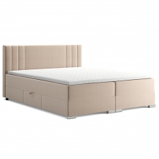 Kontinentální postel dvoulůžko BOXSPRING IDRIS + topper v ceně | 160x200 | VÝBĚR TKANIN