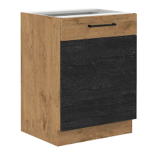 VIGO d | dolní skříňka 60D 1F s policí | 60 cm | lancelot/dark wood | UNI dvířka