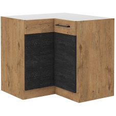 VIGO d | dolní skříňka 90x90 ND 2F BB rohová s policí | 90x90 cm | lancelot/dark wood