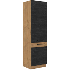 VIGO d | vysoká skříňka 60DK-210 2F potravinová | 60 cm | lancelot/dark wood | UNI dvířka