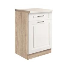 SMART b | dolní skříňka SM-4D | 50 cm | VÝBĚR KORPUSU a KOVÁNÍ | UNI dvířka | bílá mat