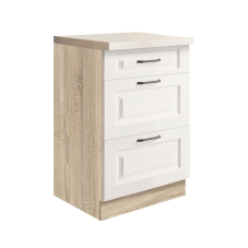 SMART b | dolní skříňka SM-9D | 50 cm | VÝBĚR KORPUSU a KOVÁNÍ | bílá mat