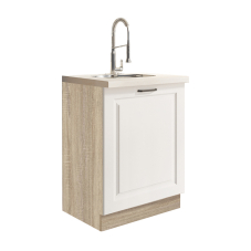 SMART b | dolní skříňka SM-11D dřezová | 60 cm | VÝBĚR KORPUSU | UNI dvířka | bílá mat