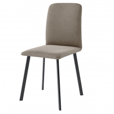 Jídelní židle LUKE | 47 cm | černé kovové nohy | VÝBĚR TKANIN