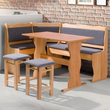Jídelní set MANI 2 | stůl 100x60 cm + 2x stolička + jídelní lavice | VÝBĚR BAREV a TKANIN