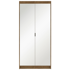 Šatní skříň ELENA 2D + zrcadla | 89,7 cm | dub lefkas