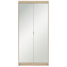 Šatní skříň ELENA 2D + zrcadla | 89,7 cm | dub sonoma