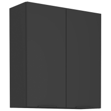 SIENA | horní skříňka 80 G-90 2F s policemi | 80 cm | VYSOKÁ | černá