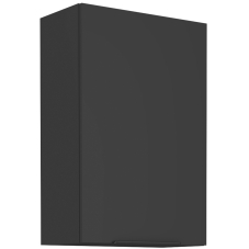 SIENA | horní skříňka 60 G-90 1F s policemi | 60 cm | UNI dvířka | VYSOKÁ | černá