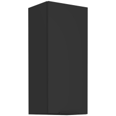 SIENA | horní skříňka 40 G-90 1F s policemi | 40 cm | UNI dvířka | VYSOKÁ | černá