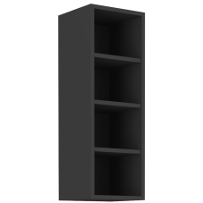 SIENA | horní regál 30 G-90 OTW s policemi | 30 cm | VYSOKÝ | černá