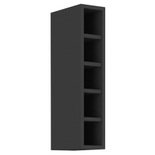 SIENA | horní regál 15 G-72 OTW s policemi | 15 cm | černá