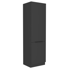 SIENA | vysoká skříňka 60 LO-210 2F na vestavnou lednici | 60 cm | UNI dvířka | černá