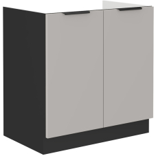 ARONA | dolní skříňka 80 ZL 2F dřezová | 80 cm | černá/kašmír