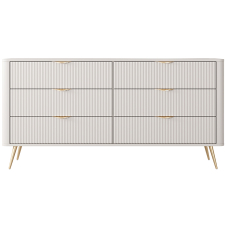 LANTE b | komoda B 163 6s | 163,2 cm | béžová/zlatá