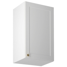 LINEA b | horní skříňka G45 P/L s policí | 45 cm | UNI dvířka | bílá mat