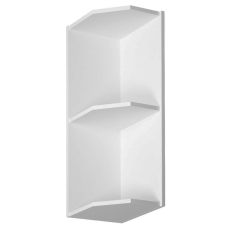 LINEA b | horní regál G25PZ P/L zakončovací s policí | 25 cm | UNI provedení | bílá mat