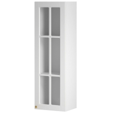 LINEA b | horní skříňka W40S P/L prosklená s policemi | 40 cm | UNI dvířka | bílá mat